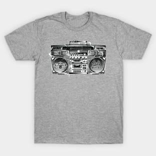 Illustration art 70's Radio T-Shirt